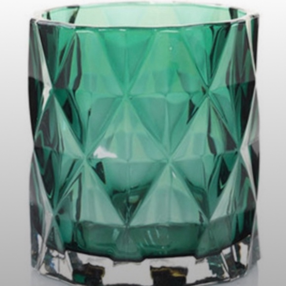 Green Yankee Candle Brand Fractal Candle Tealight Holder - Picture 1 of 2
